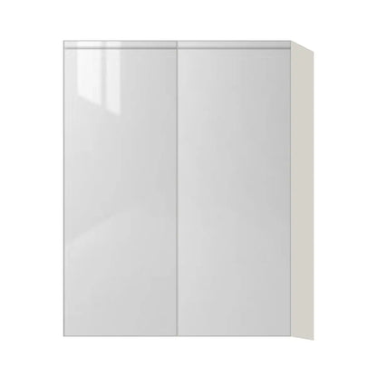 Contemporary 39" tall wall double door cabinet, Glossy White door, L-Box (Luxury)