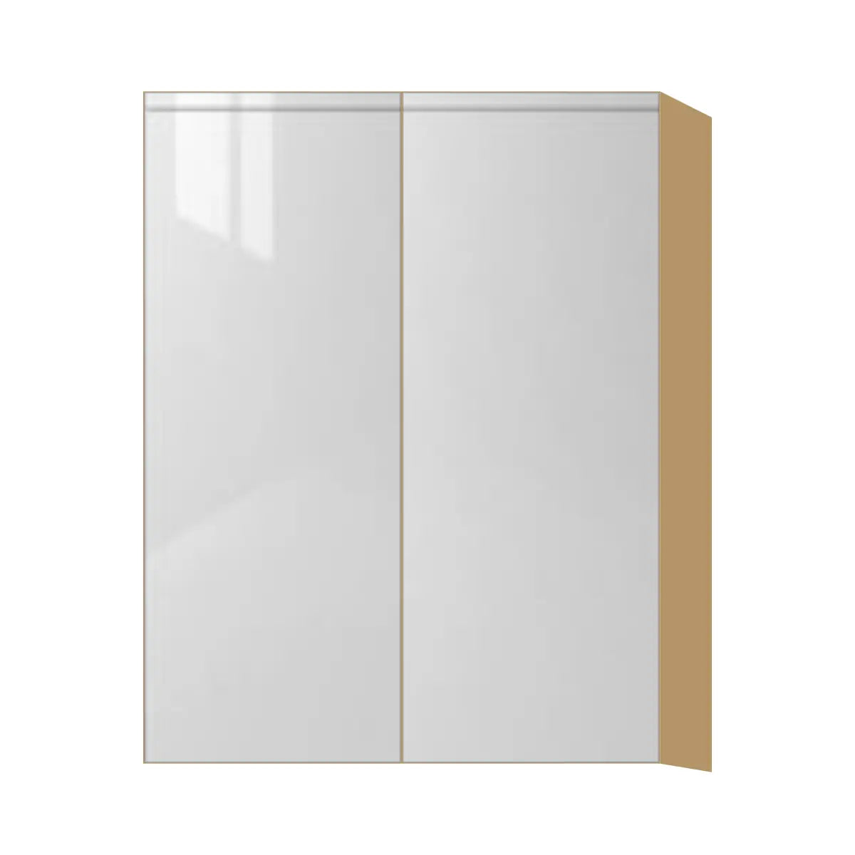Contemporary 39" tall wall double door cabinet, Glossy White door, P-Box (Prestige)