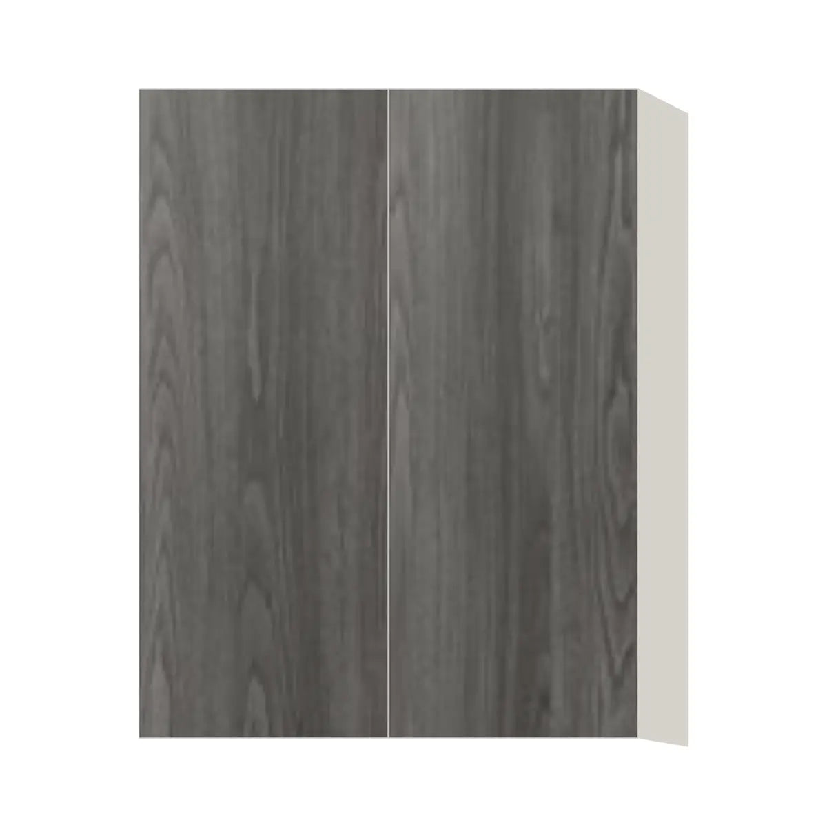 Contemporary 39" tall wall double door cabinet, Indian Light Walnut door, L-Box (Luxury)