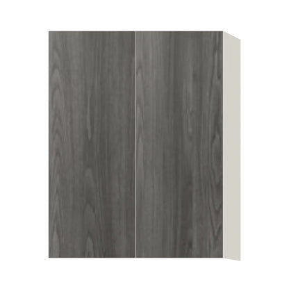 Contemporary 39" tall wall double door cabinet, Indian Light Walnut door, L-Box (Luxury)