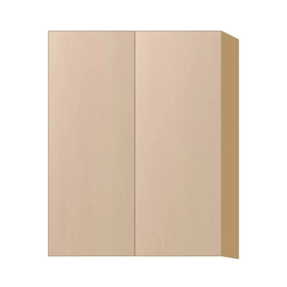 Contemporary 39" tall wall double door cabinet, Maine Oak door, P-Box (Prestige)