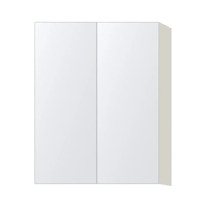 Contemporary 39" tall wall double door cabinet, Matte White door, L-Box (Luxury)