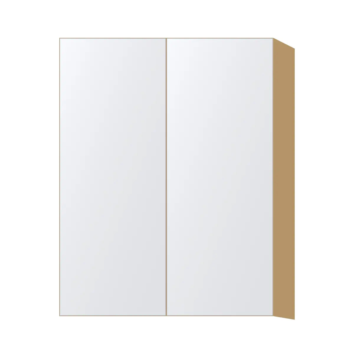 Contemporary 39" tall wall double door cabinet, Matte White door, P-Box (Prestige)