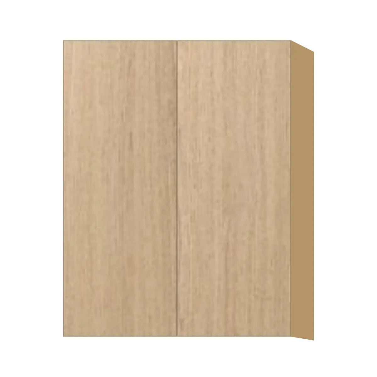 Contemporary 39" tall wall double door cabinet, Modern Oak door, P-Box (Prestige)