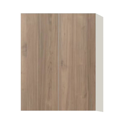Contemporary 39" tall wall double door cabinet, Moonnut door, L-Box (Luxury)