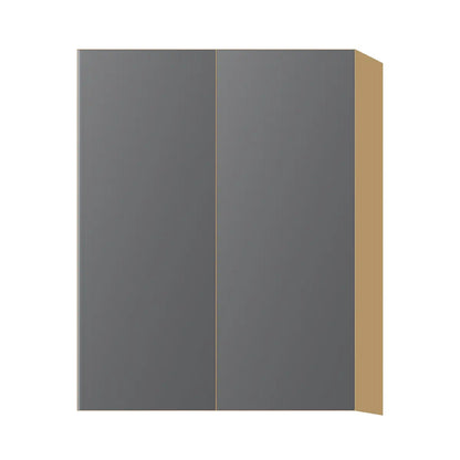 Contemporary 39" tall wall double door cabinet, Prime Matte Grey door, P-Box (Prestige)