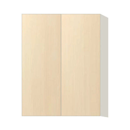 Contemporary 39" tall wall double door cabinet, Riva Oak door, L-Box (Luxury)