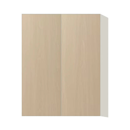 Contemporary 39" tall wall double door cabinet, Swiss Walnut door, L-Box (Luxury)