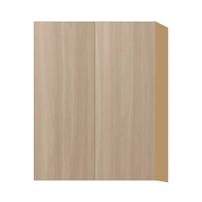 Contemporary 39" tall wall double door cabinet, Vanilla Oak door, P-Box (Prestige)