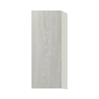 Contemporary 39" tall wall single door cabinet, Artisan White Oak door, L-Box (Luxury)