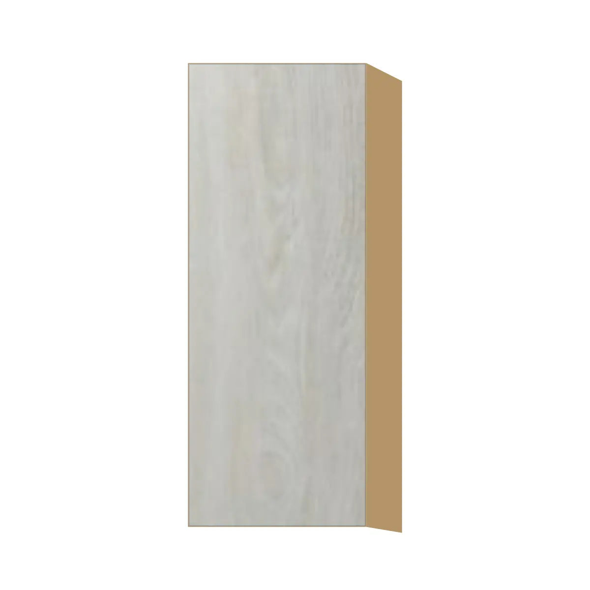 Contemporary 39" tall wall single door cabinet, Artisan White Oak door, P-Box (Prestige)