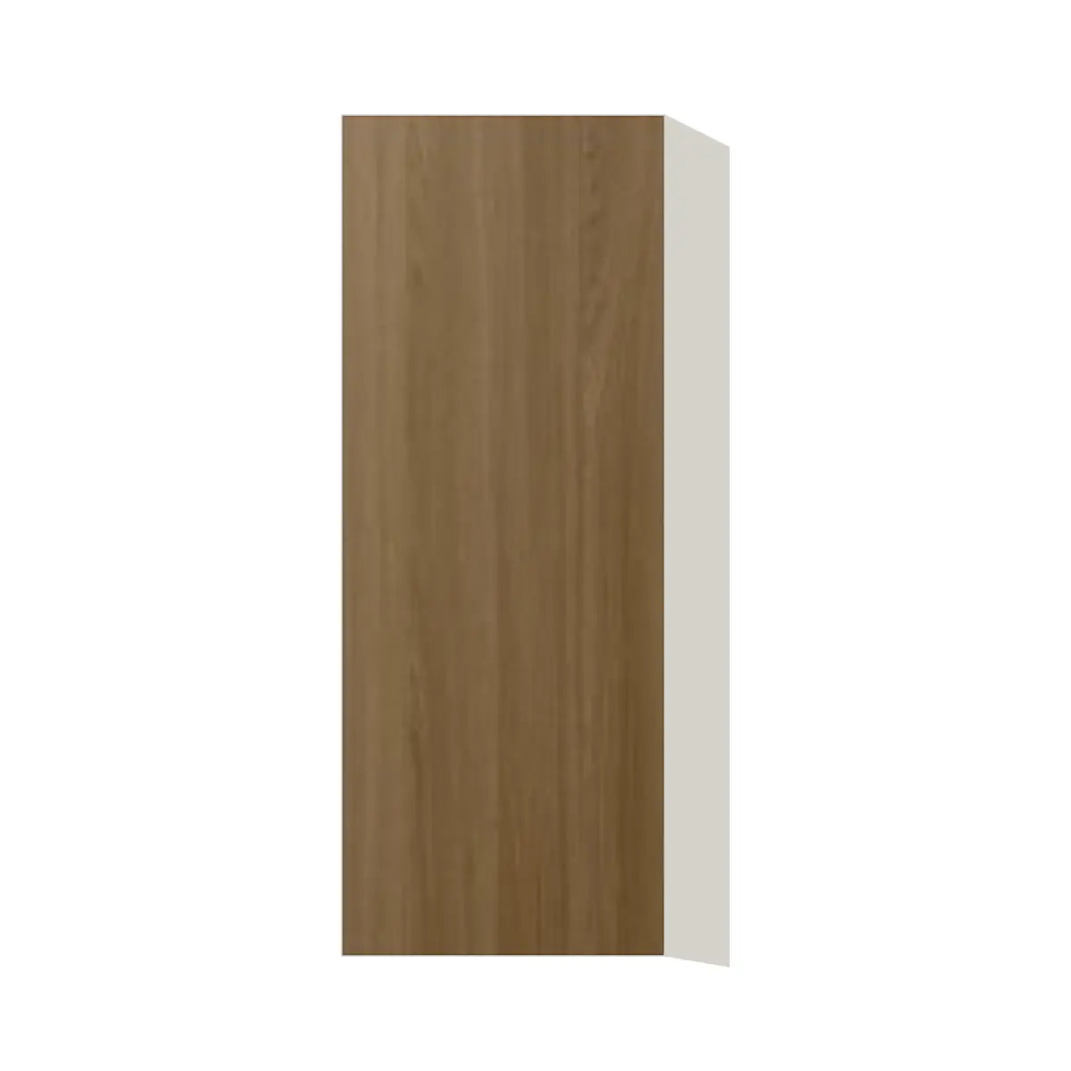 Contemporary 39" tall wall single door cabinet, Barcelona Dark Oak door, L-Box (Luxury)