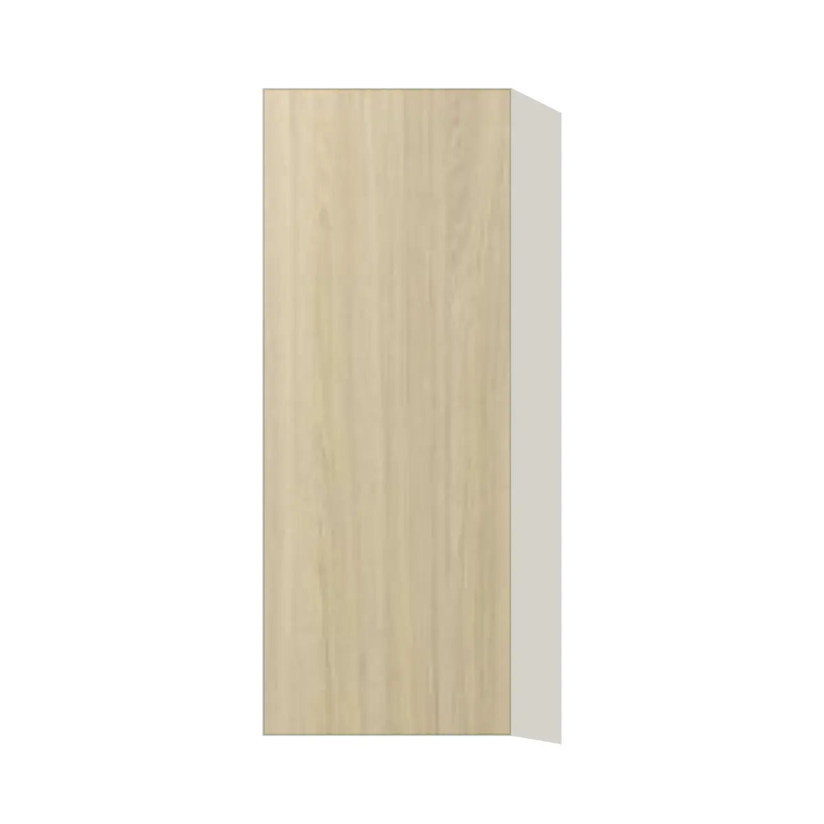 Contemporary 39" tall wall single door cabinet, Barcelona Light Oak door, L-Box (Luxury)