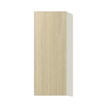 Contemporary 39" tall wall single door cabinet, Barcelona Light Oak door, L-Box (Luxury)