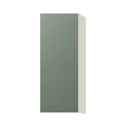 Contemporary 39" tall wall single door cabinet, Bean Paste Green door, L-Box (Luxury)