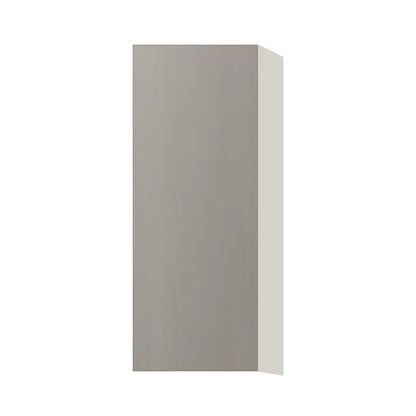 Contemporary 39" tall wall single door cabinet, Fog Oak door, L-Box (Luxury)