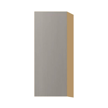 Contemporary 39" tall wall single door cabinet, Fog Oak door, P-Box (Prestige)