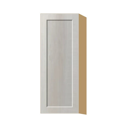 Contemporary 39" tall wall single door cabinet, Genesis Sliced Oak door, P-Box (Prestige)