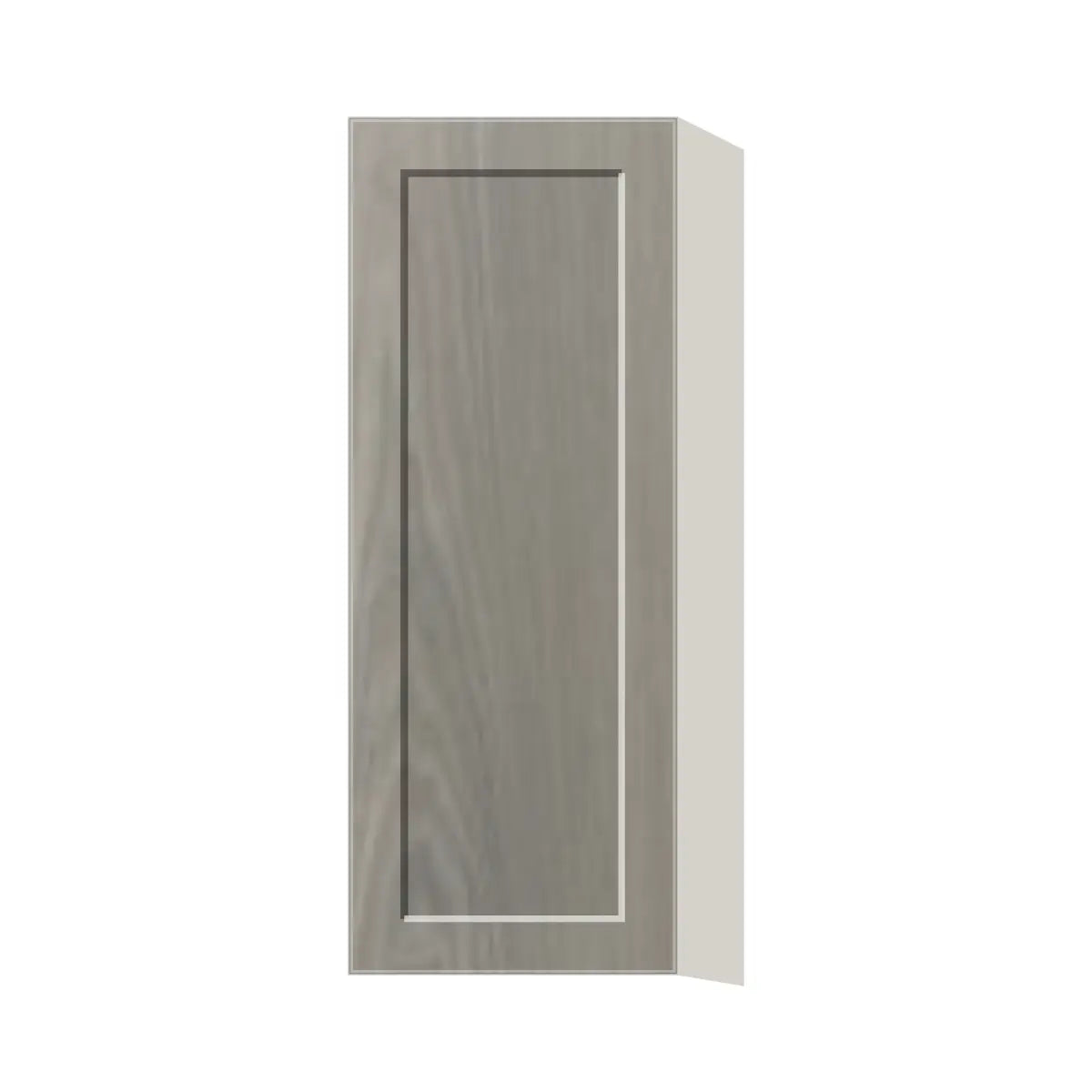 Contemporary 39" tall wall single door cabinet, Genesis Weathered Oak door, L-Box (Luxury)