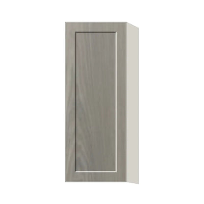 Contemporary 39" tall wall single door cabinet, Genesis Weathered Oak door, L-Box (Luxury)