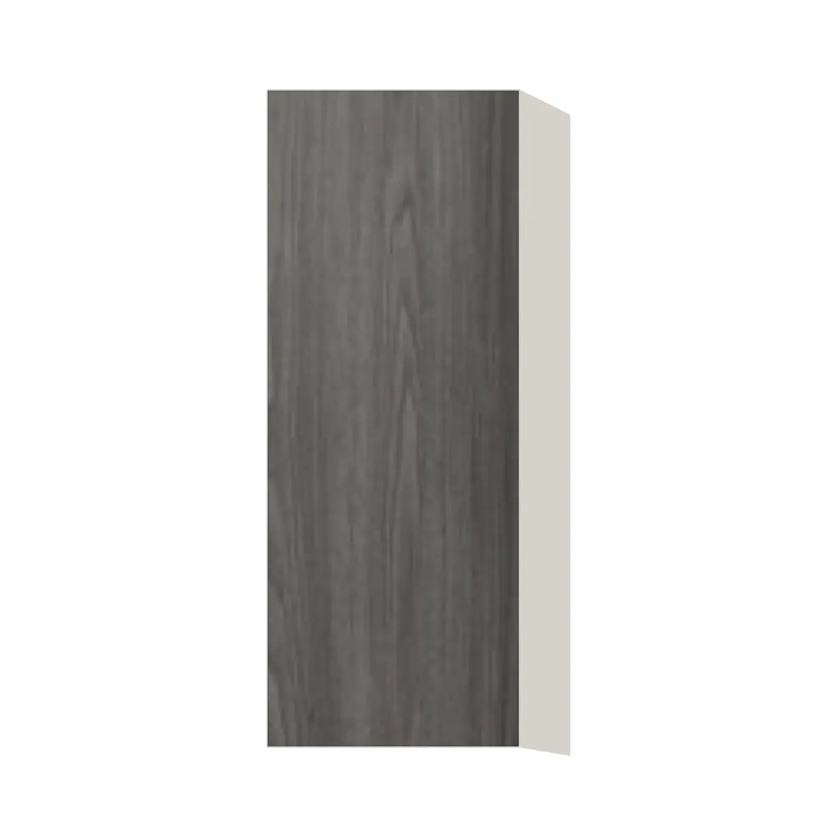 Contemporary 39" tall wall single door cabinet, Indian Light Walnut door, L-Box (Luxury)