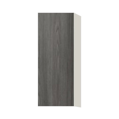Contemporary 39" tall wall single door cabinet, Indian Light Walnut door, L-Box (Luxury)