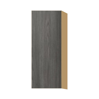 Contemporary 39" tall wall single door cabinet, Indian Light Walnut door, P-Box (Prestige)