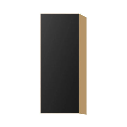 Contemporary 39" tall wall single door cabinet, Matte Black door, P-Box (Prestige)