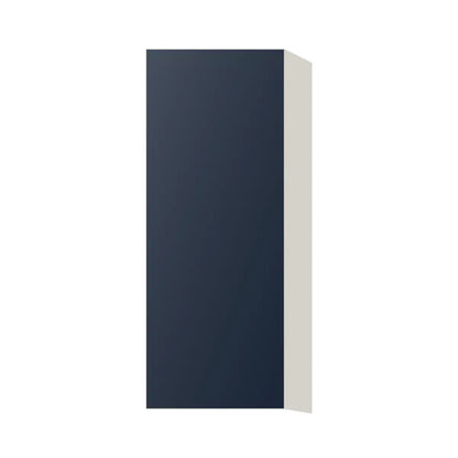 Contemporary 39" tall wall single door cabinet, Matte Blue door, L-Box (Luxury)