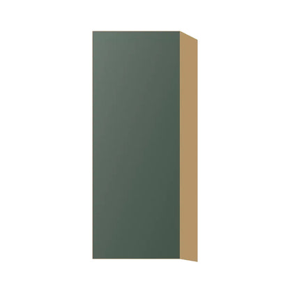 Contemporary 39" tall wall single door cabinet, Matte Olive Green door, P-Box (Prestige)