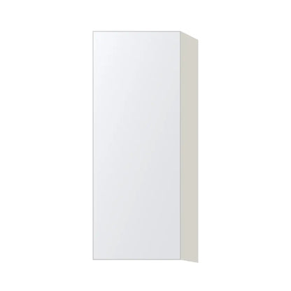 Contemporary 39" tall wall single door cabinet, Matte White door, L-Box (Luxury)