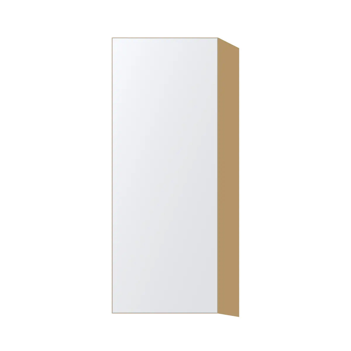 Contemporary 39" tall wall single door cabinet, Matte White door, P-Box (Prestige)