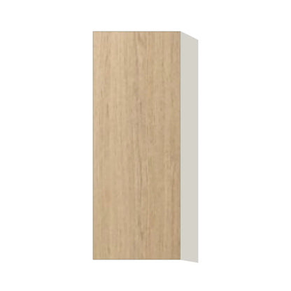 Contemporary 39" tall wall single door cabinet, Modern Oak door, L-Box (Luxury)