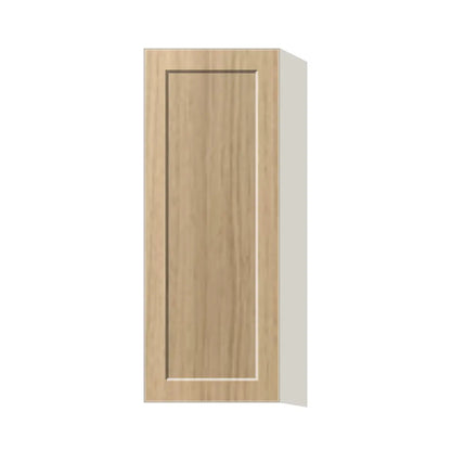 Contemporary 39" tall wall single door cabinet, Modern Oak Shaker door, L-Box (Luxury)
