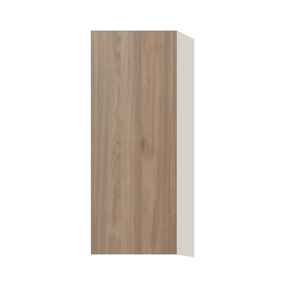 Contemporary 39" tall wall single door cabinet, Moonnut door, L-Box (Luxury)
