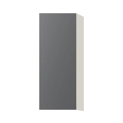 Contemporary 39" tall wall single door cabinet, Prime Matte Grey door, L-Box (Luxury)