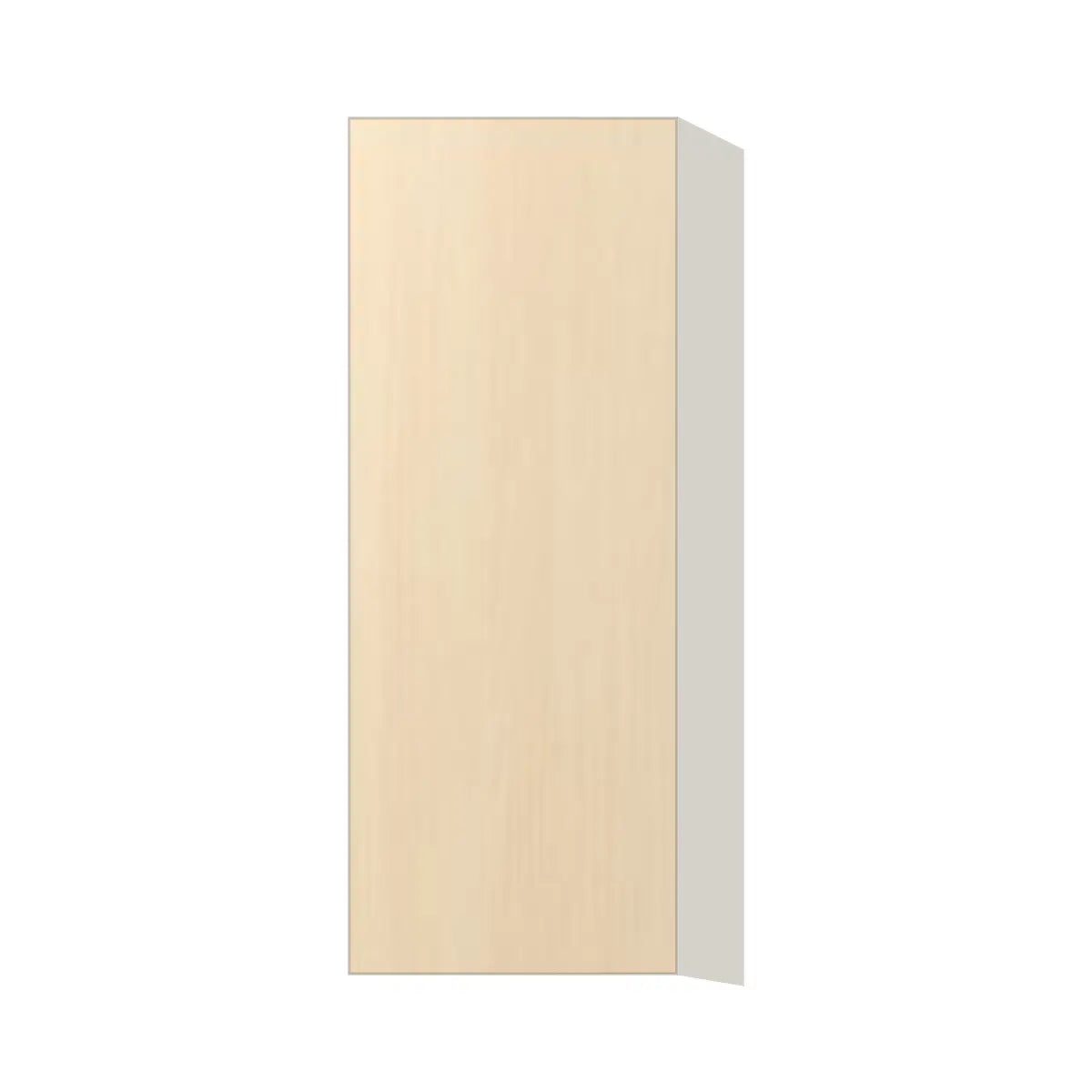 Contemporary 39" tall wall single door cabinet, Riva Oak door, L-Box (Luxury)