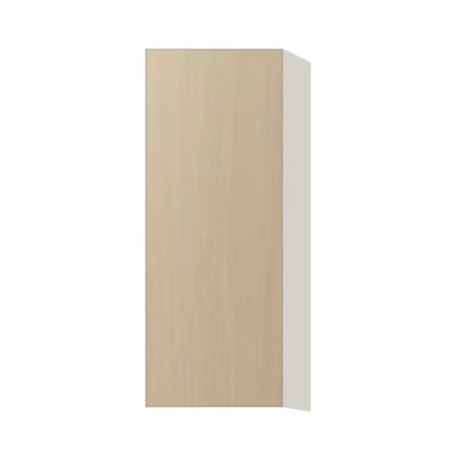 Contemporary 39" tall wall single door cabinet, Swiss Walnut door, L-Box (Luxury)
