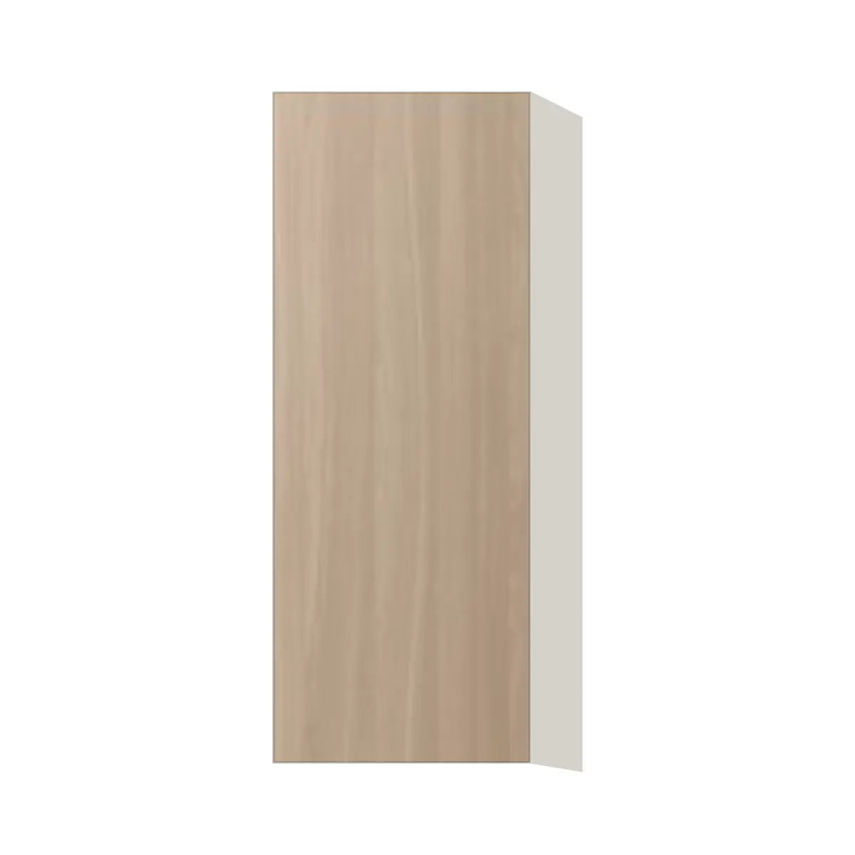 Contemporary 39" tall wall single door cabinet, Vanilla Oak door, L-Box (Luxury)