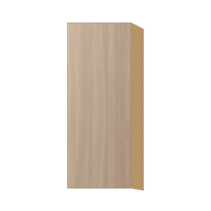 Contemporary 39" tall wall single door cabinet, Vanilla Oak door, P-Box (Prestige)