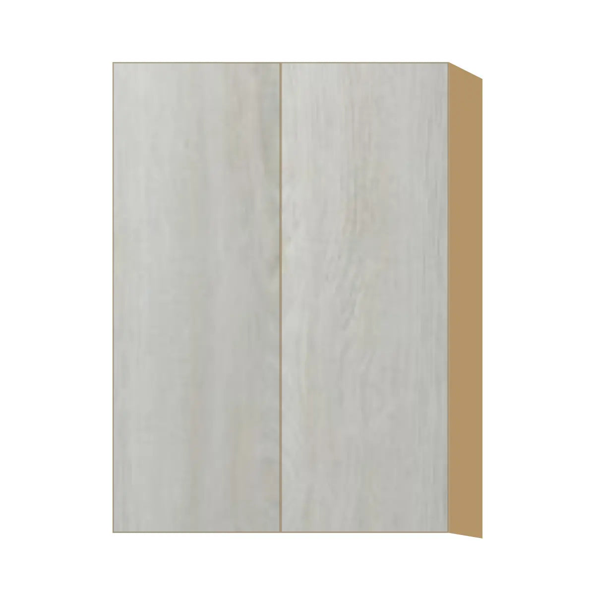 Contemporary 42" tall wall double door cabinet, Artisan White Oak door, P-Box (Prestige)