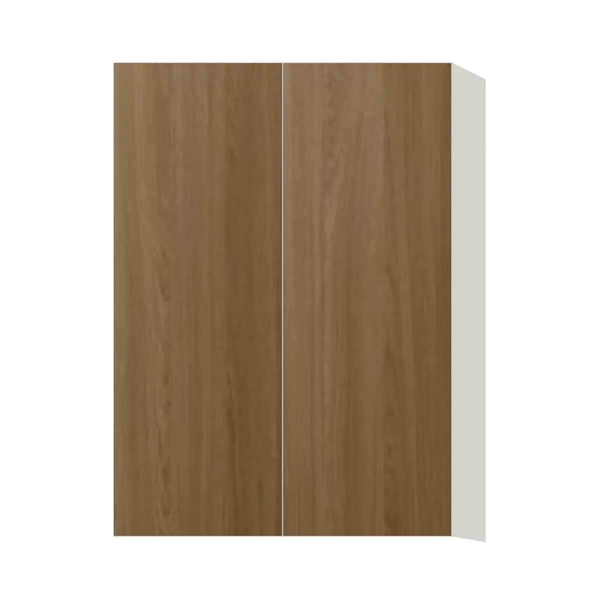 Contemporary 42" tall wall double door cabinet, Barcelona Dark Oak door, L-Box (Luxury)