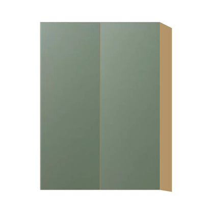 Contemporary 42" tall wall double door cabinet, Bean Paste Green door, P-Box (Prestige)