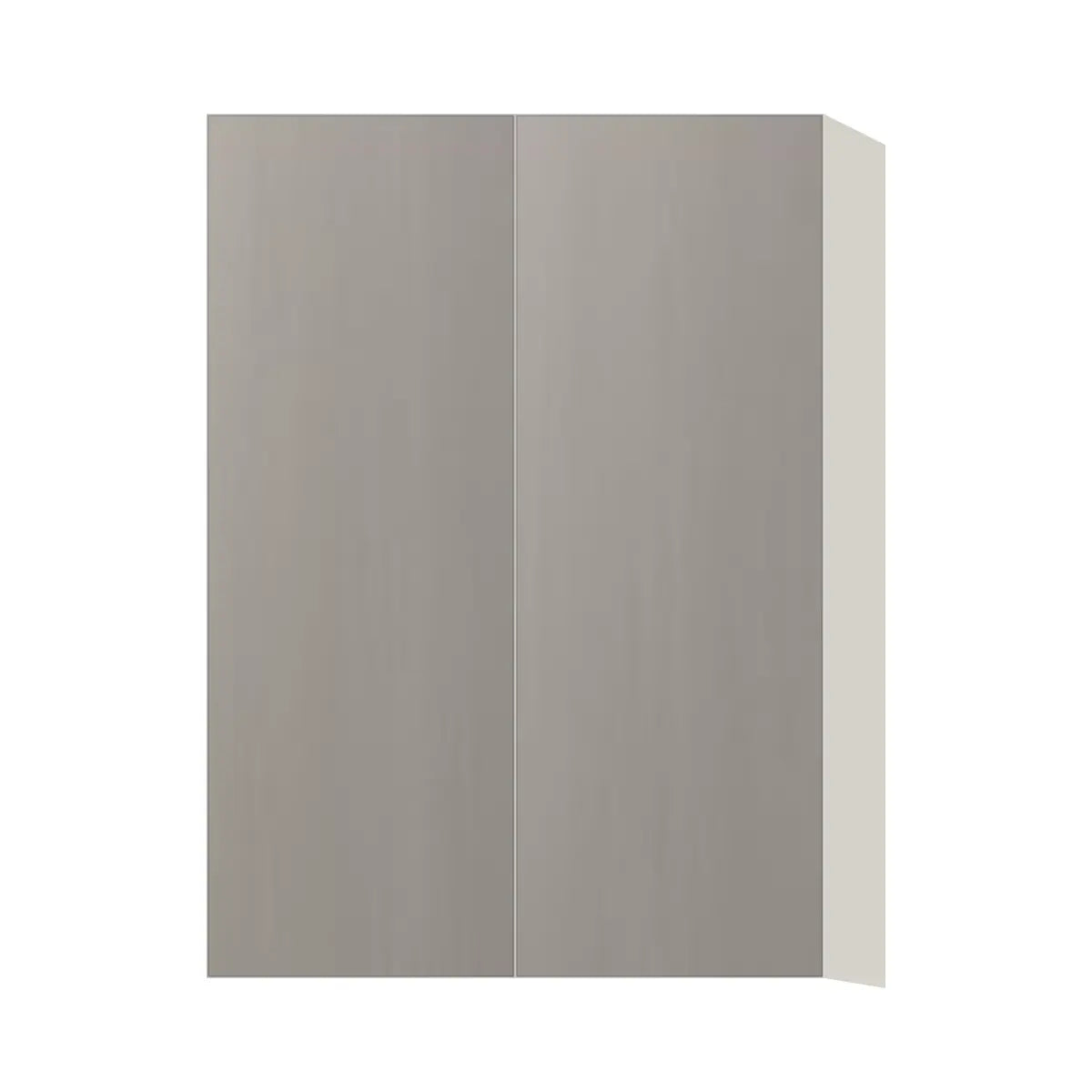 Contemporary 42" tall wall double door cabinet, Fog Oak door, L-Box (Luxury)