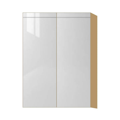 Contemporary 42" tall wall double door cabinet, Glossy White door, P-Box (Prestige)