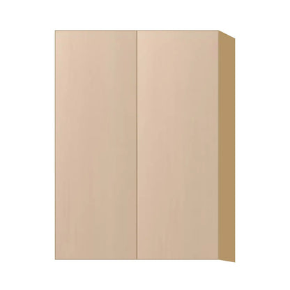 Contemporary 42" tall wall double door cabinet, Maine Oak door, P-Box (Prestige)