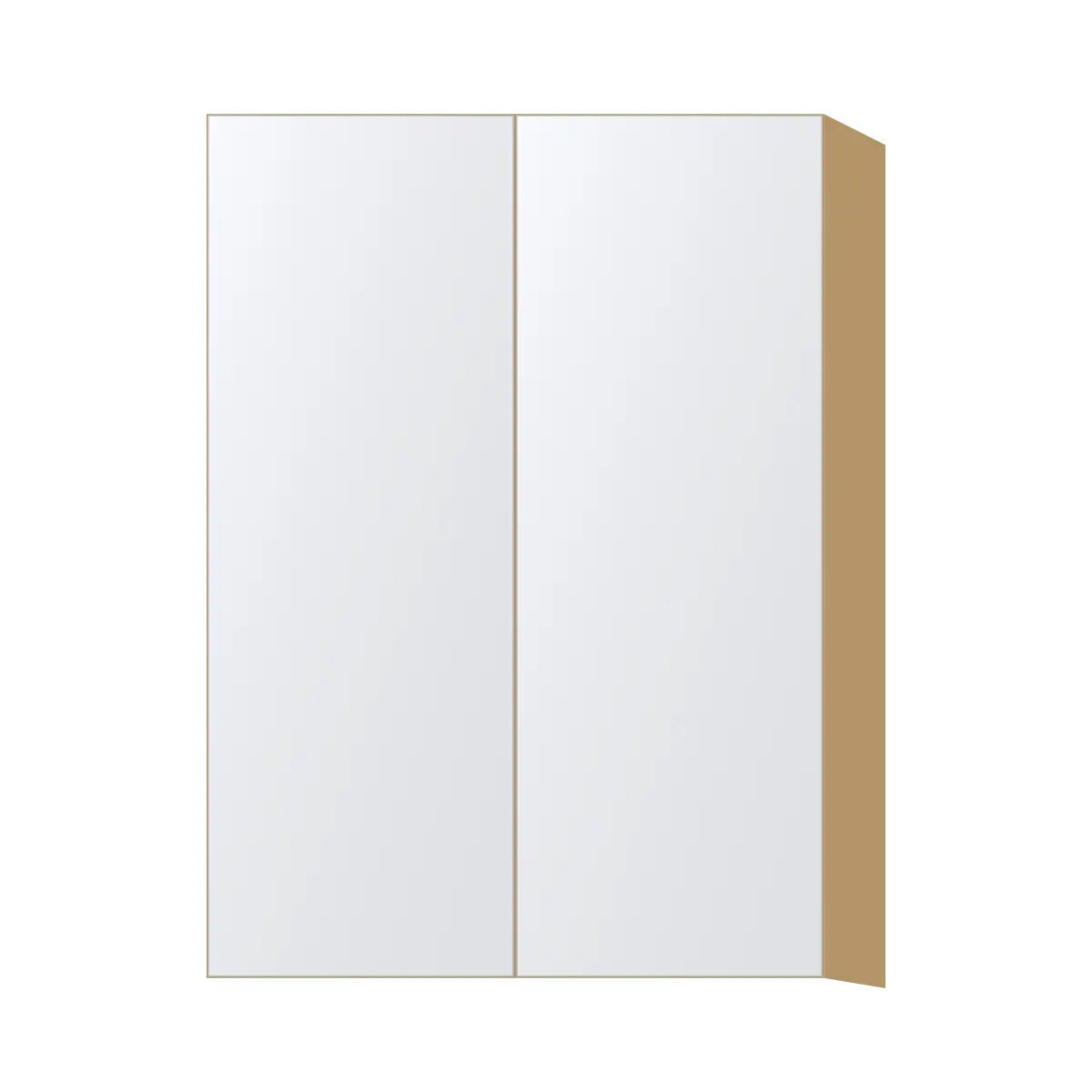 Contemporary 42" tall wall double door cabinet, Matte White door, P-Box (Prestige)