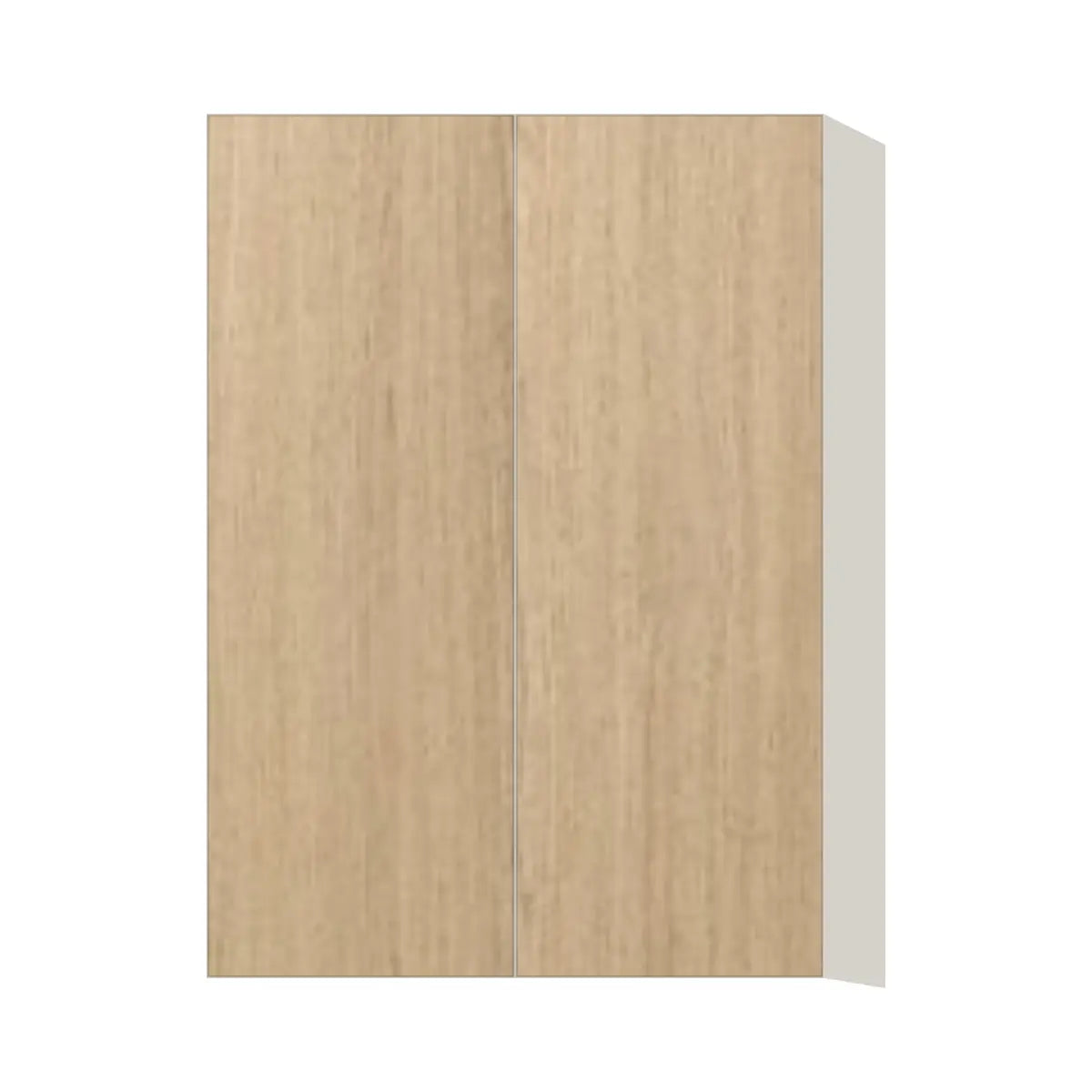 Contemporary 42" tall wall double door cabinet, Modern Oak door, L-Box (Luxury)