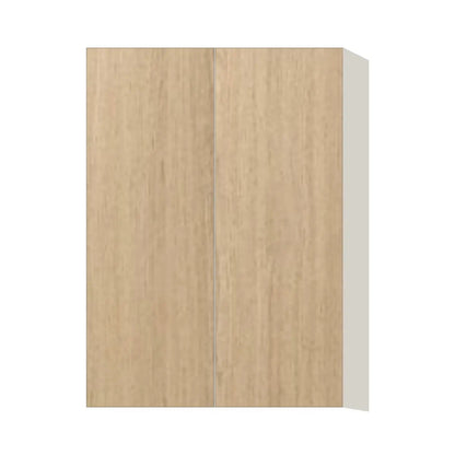 Contemporary 42" tall wall double door cabinet, Modern Oak door, L-Box (Luxury)