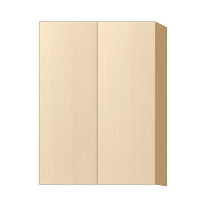 Contemporary 42" tall wall double door cabinet, Riva Oak door, P-Box (Prestige)